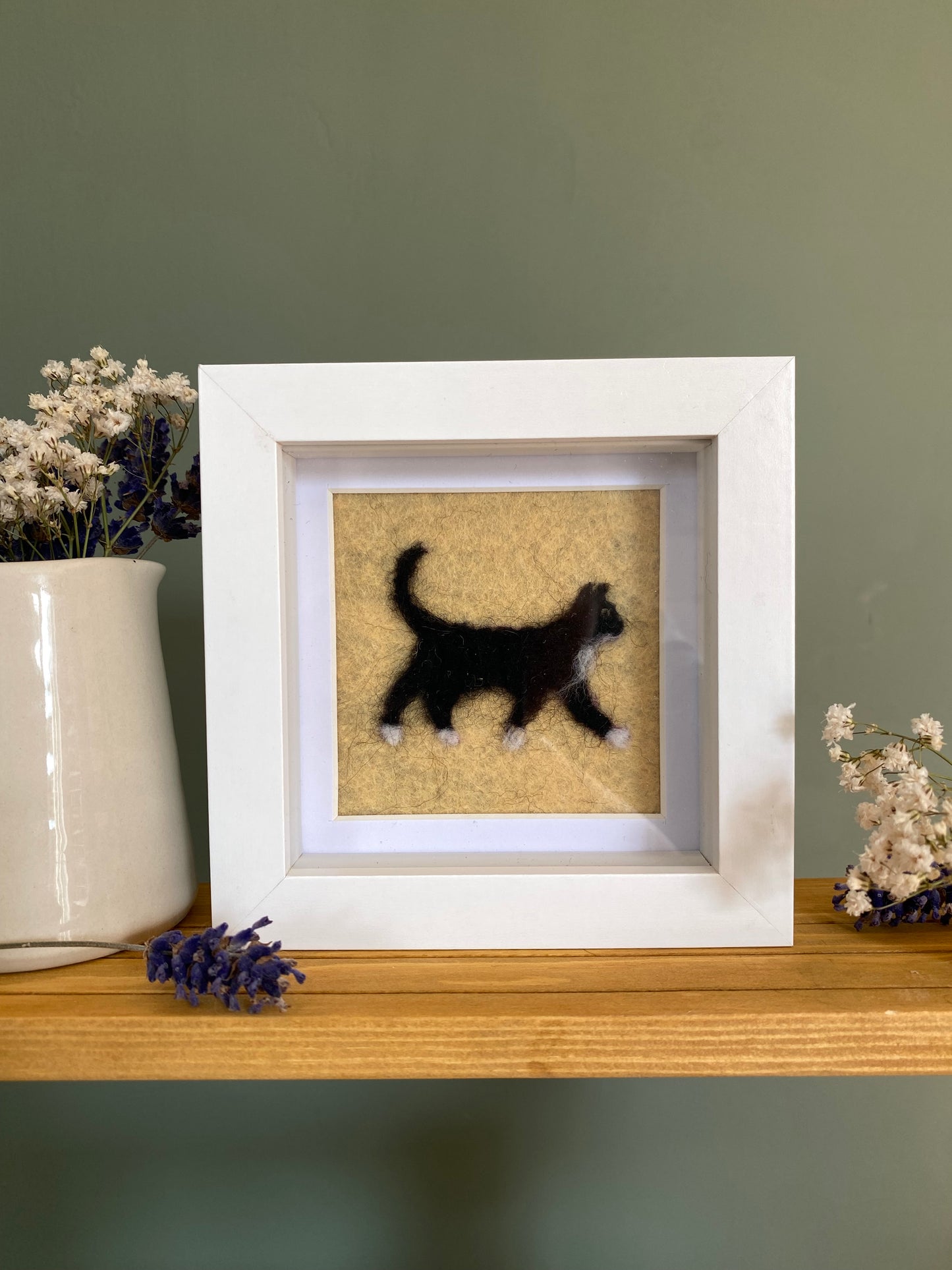 Black & White Cat (SH, 4) - Mini Original