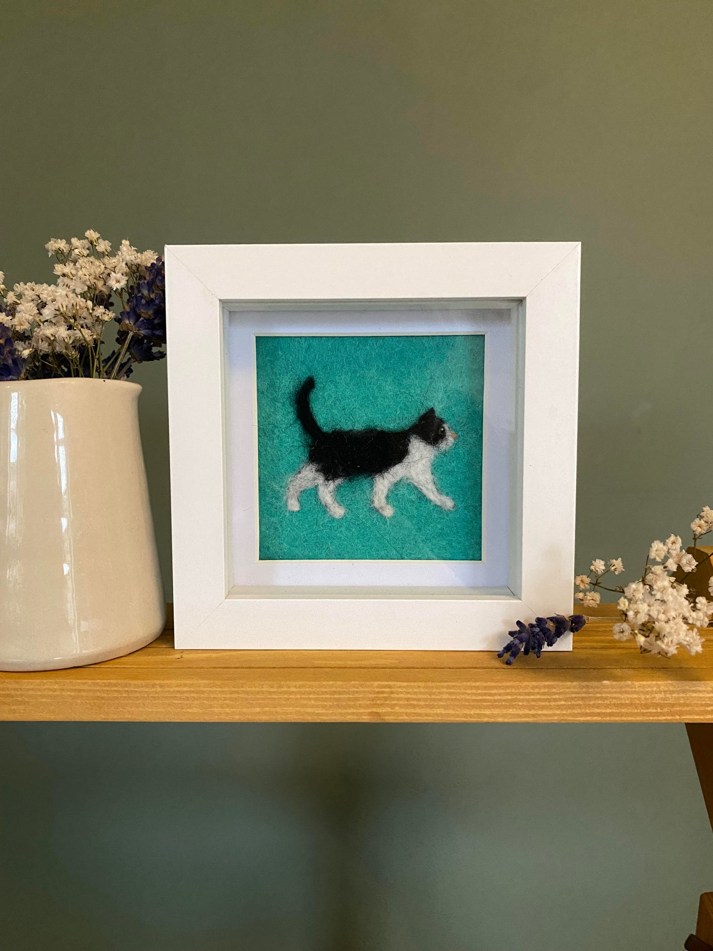 Black & White Cat (SH, 5) - Mini Original