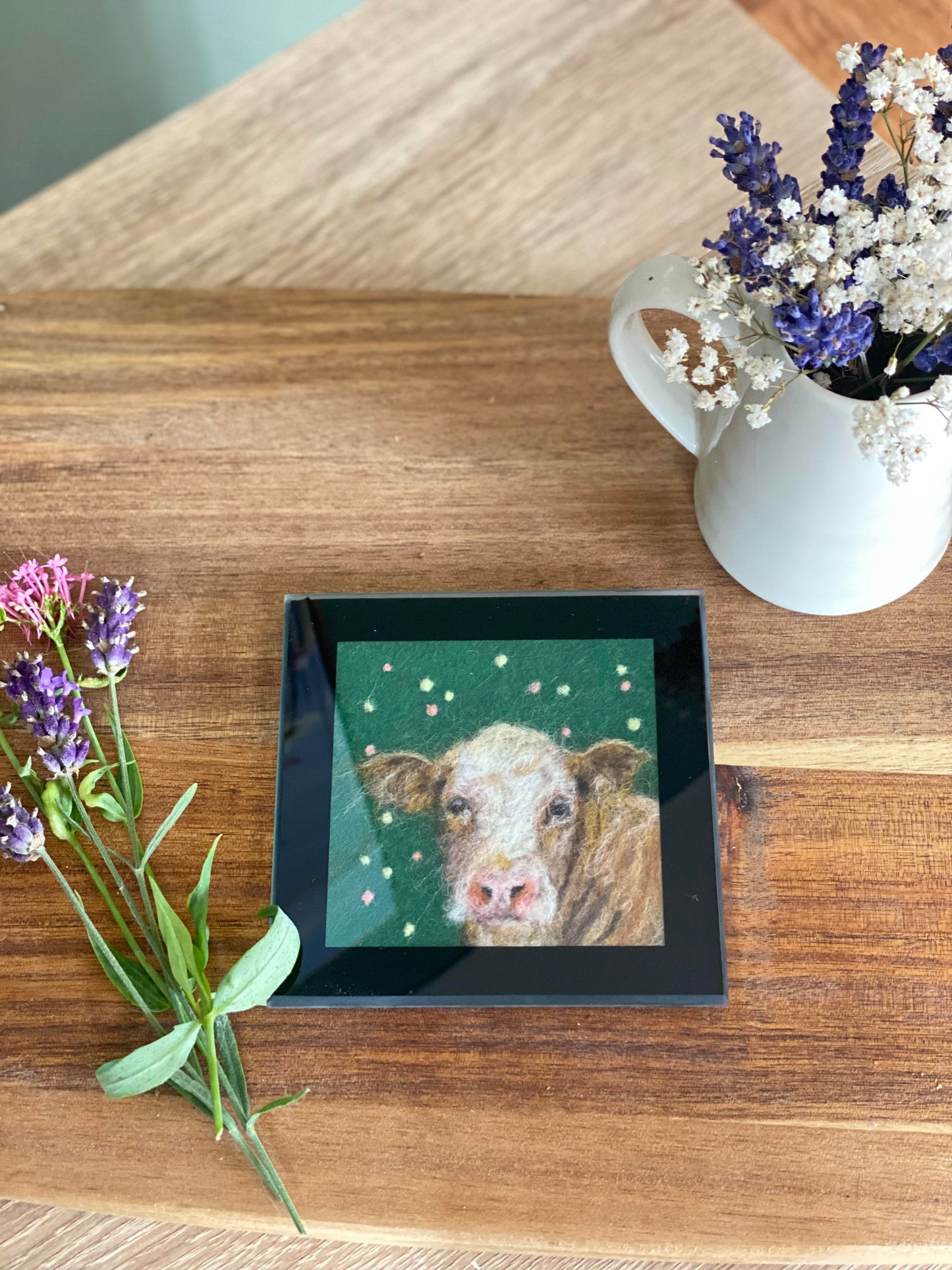 Glass Coaster - Cow - Farmyard Collection