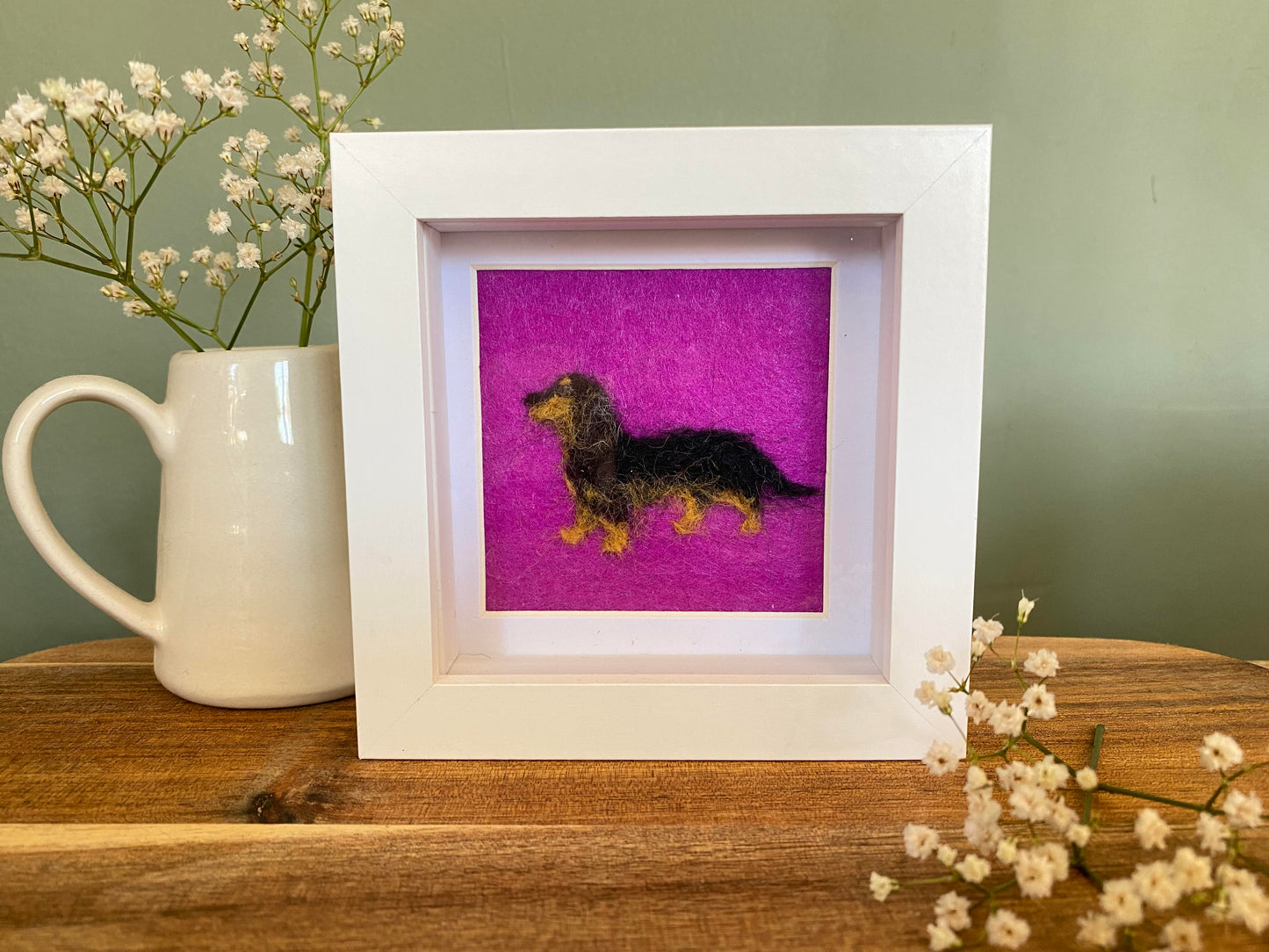 Dachshund - Black Long Hair (1) - Mini Original