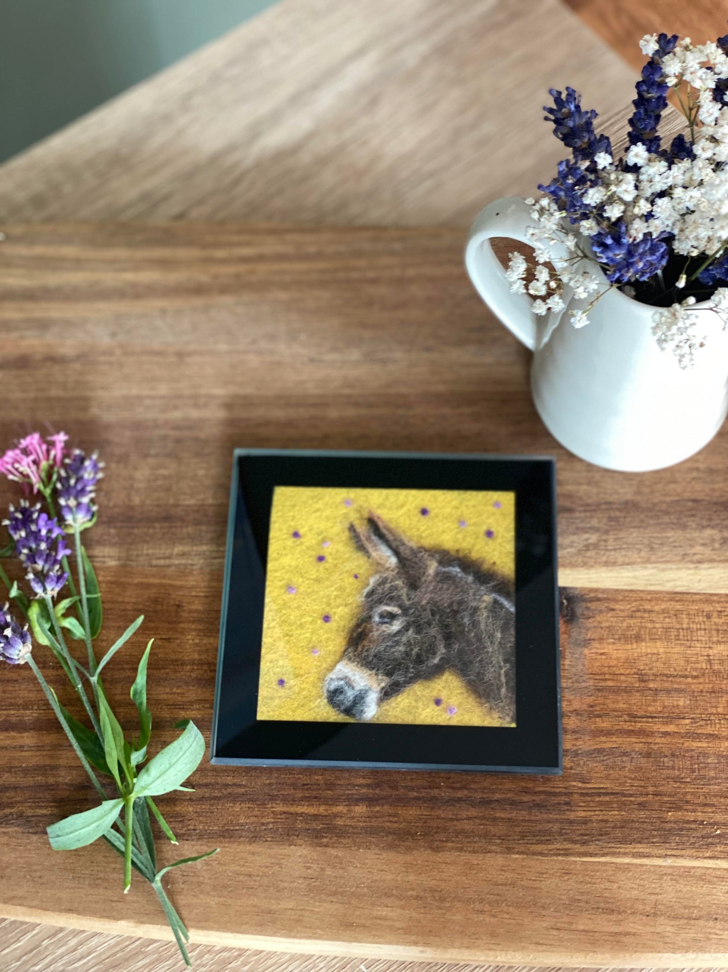 Glass Coaster - Donkey - Farmyard Collection