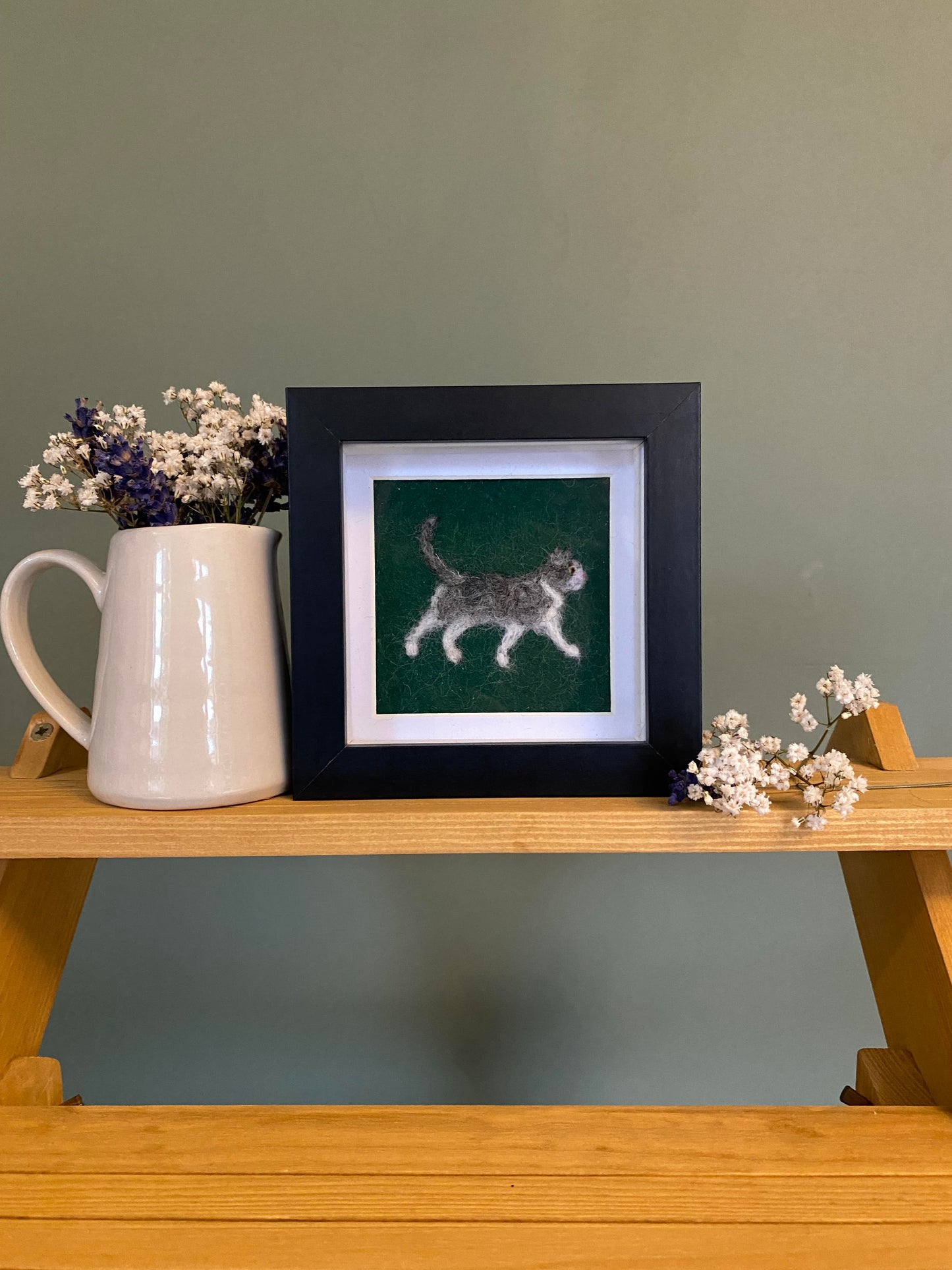 Grey & White Cat - Mini Original