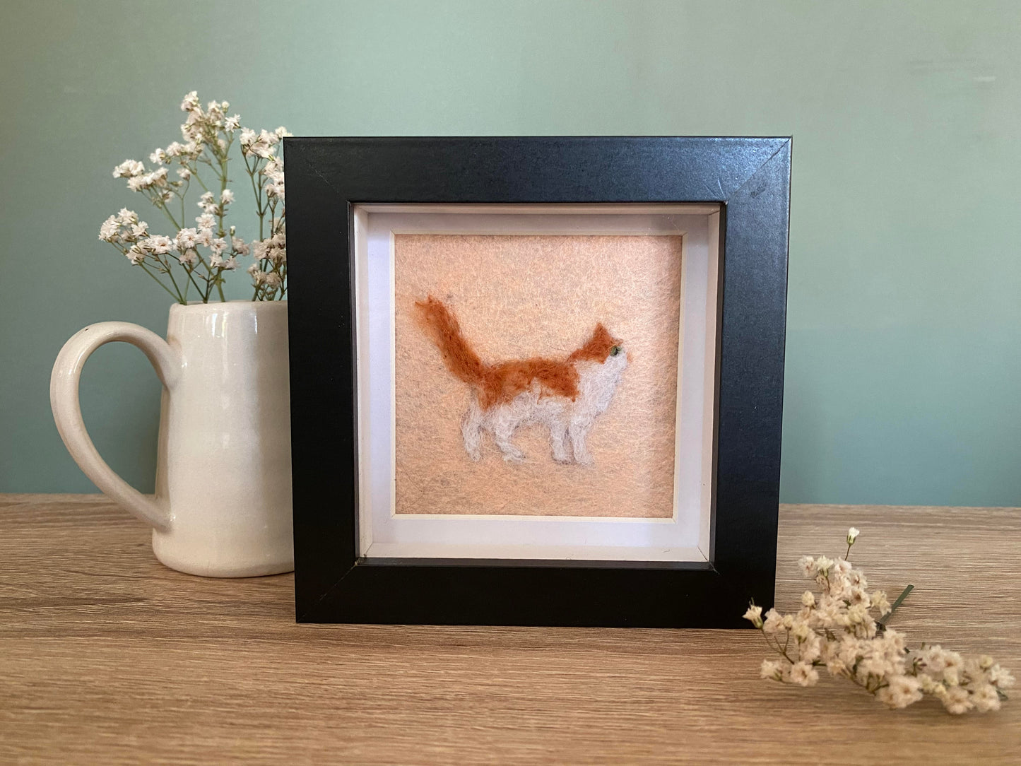 Orange and White Cat (LH, 1) - Mini Original