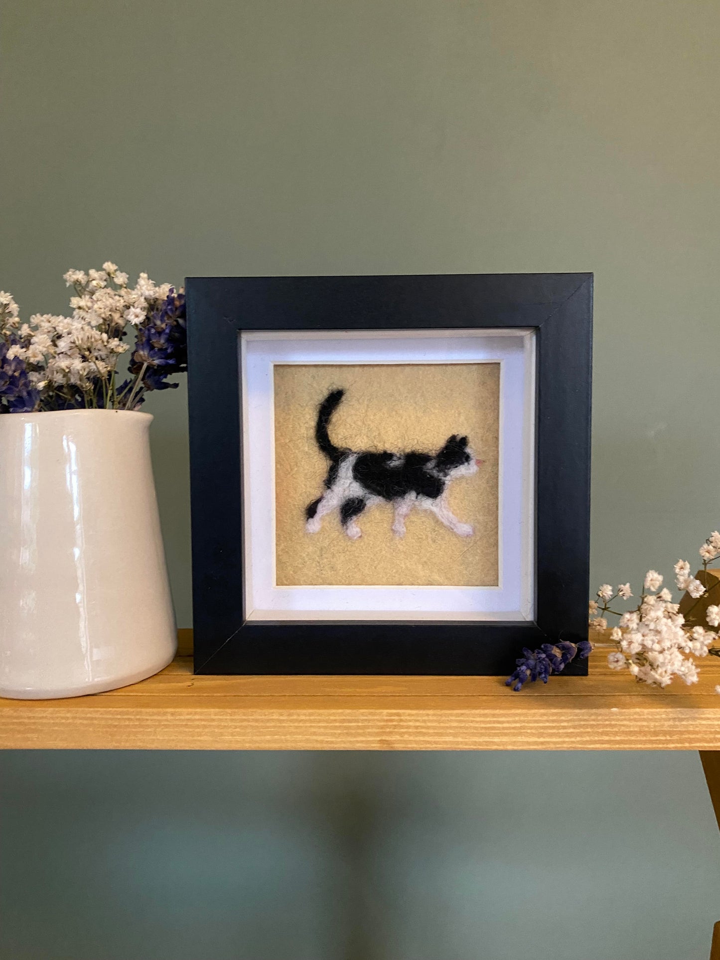Black & White Cat (SH, 2) - Mini Original