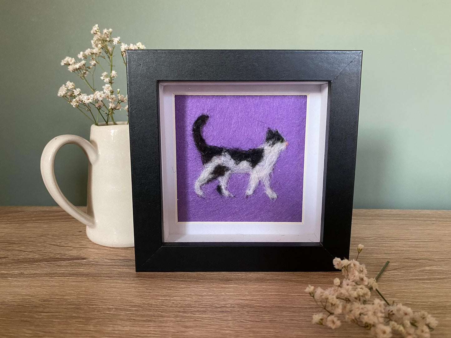 Black & White Cat (SH, 1) - Mini Original