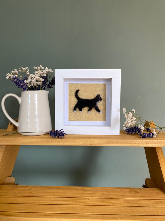 Black & White Cat (SH, 4) - Mini Original