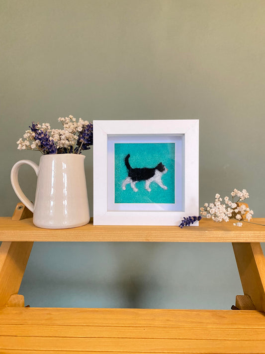 Black & White Cat (SH, 5) - Mini Original