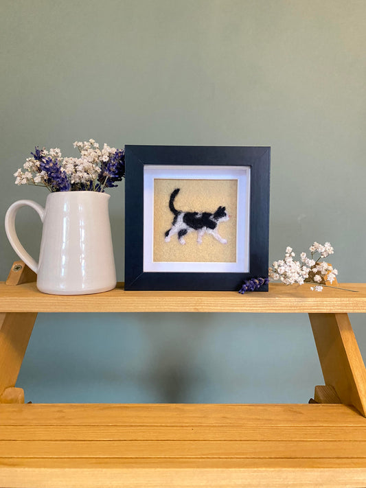 Black & White Cat (SH, 2) - Mini Original