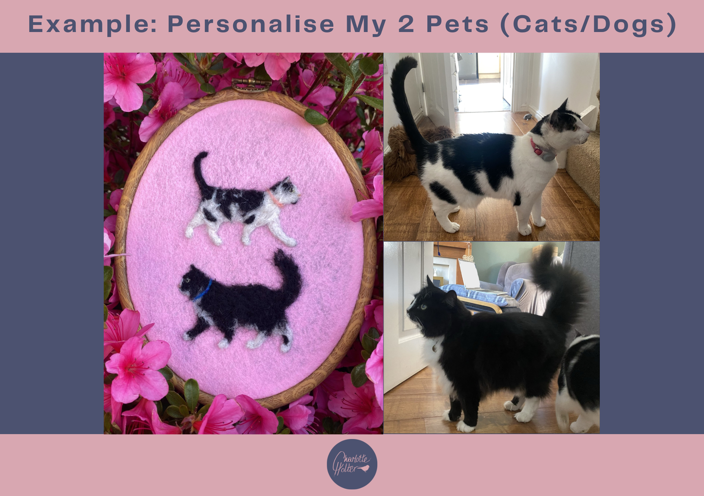 Personalise My 2 Pets (Cats/Dogs) - Mini Original