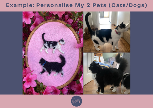 Personalise My 2 Pets (Cats/Dogs) - Mini Original