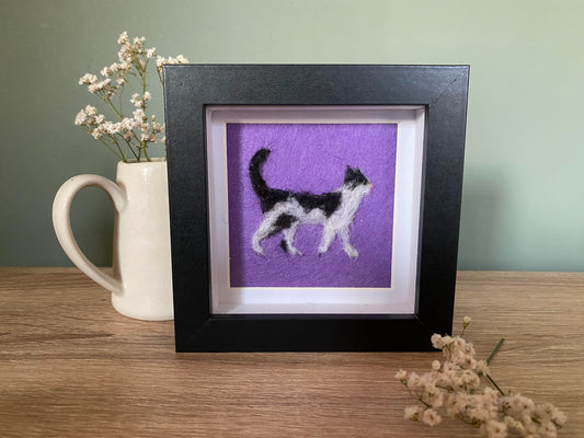 Black & White Cat (SH, 1) - Mini Original